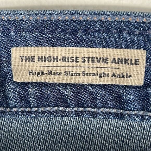 🔥 AG Adriano Goldschmied The High Rise Stevie Slim Straight Ankle Jeans Sz 29R - Picture 10 of 12